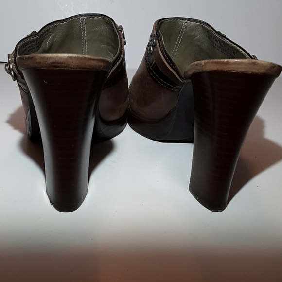 Unis brown western clog mule heels - Picture 2 of 8